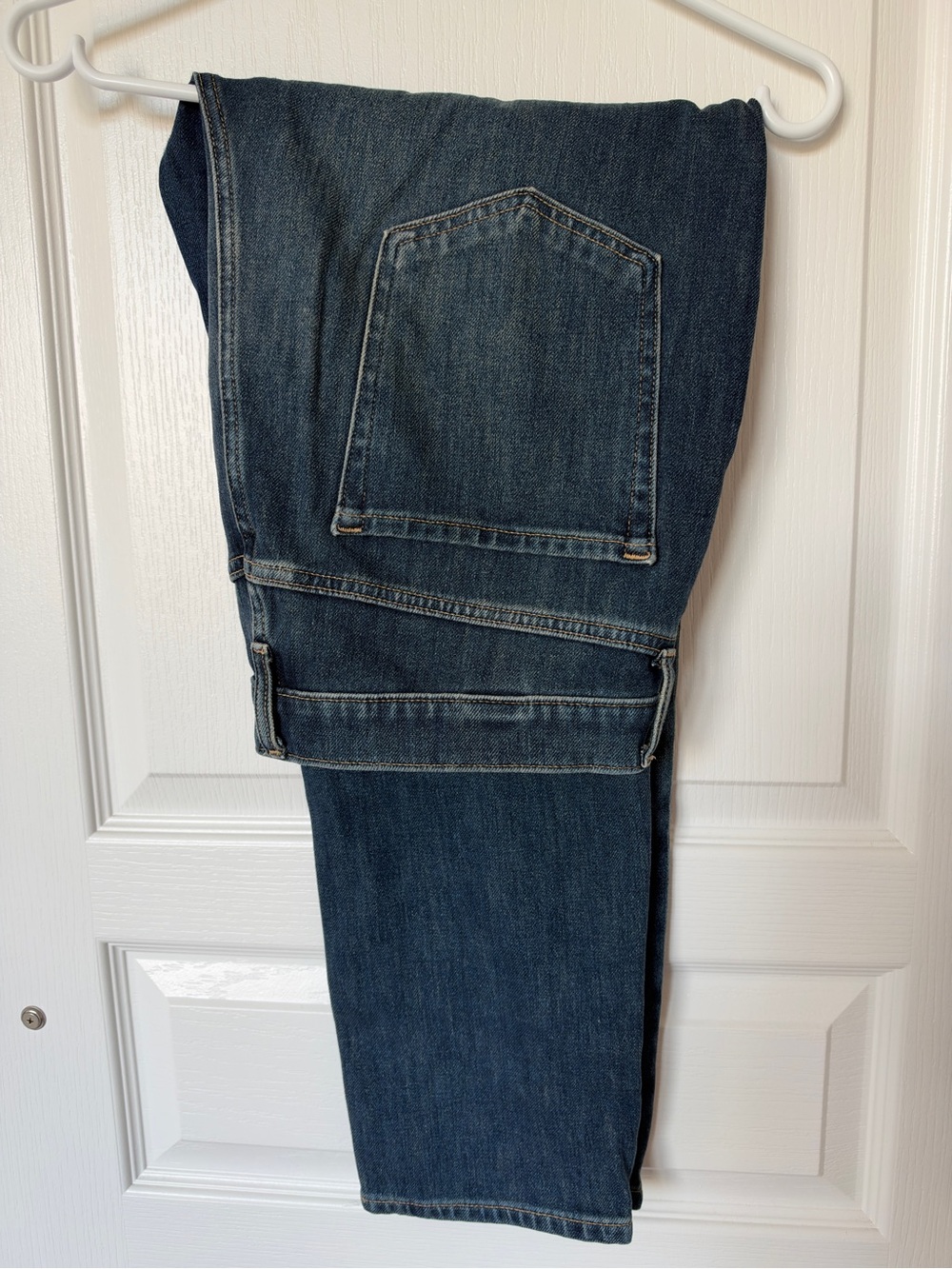 Banana Republic Dark Blue High Rise Slim Fit Straight-Leg Jeans